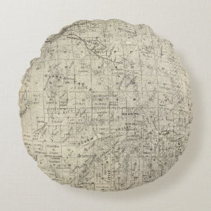 Fresno County, California 26 Round Pillow