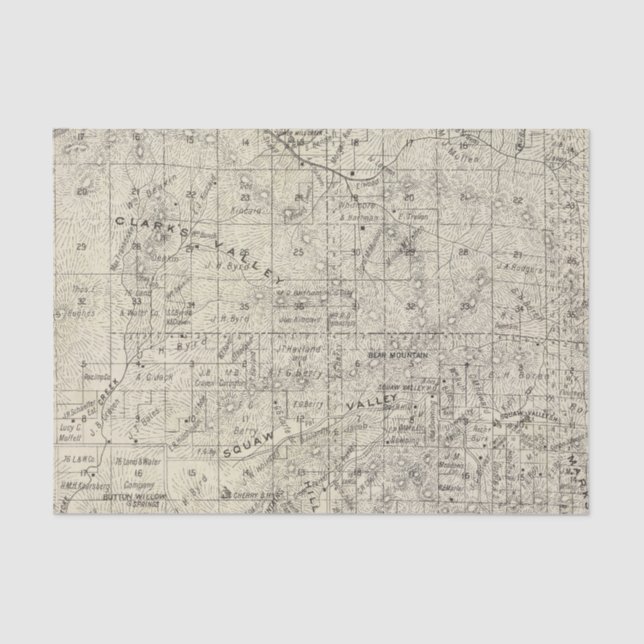 Fresno County, California 26 Tissue Paper (Front)