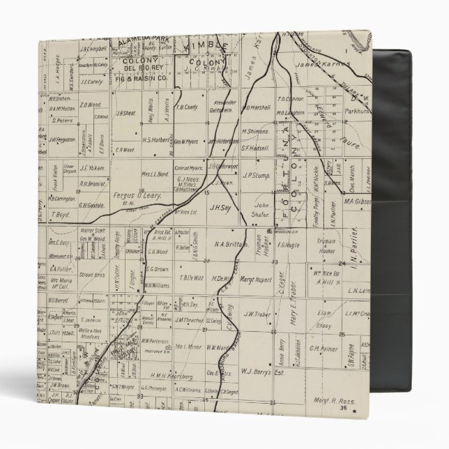 Fresno County, California 2 Binder (Front/Inside)