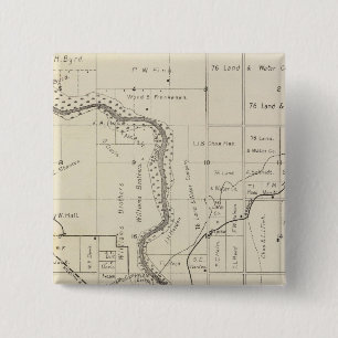 Fresno County, California 2 Inch Square Button