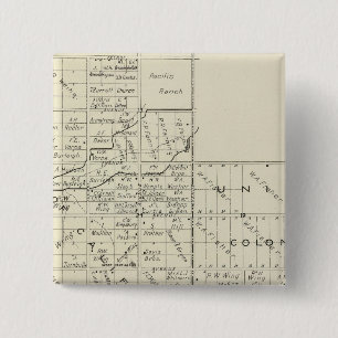 Fresno County, California 35 2 Inch Square Button