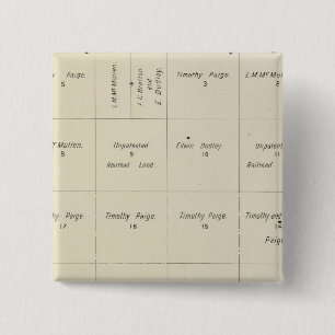 Fresno County, California 4 2 Inch Square Button