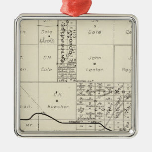 Fresno County, California 4 Metal Ornament