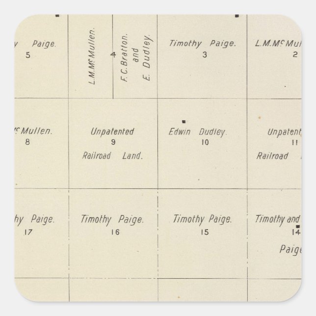 Fresno County, California 4 Square Sticker (Front)