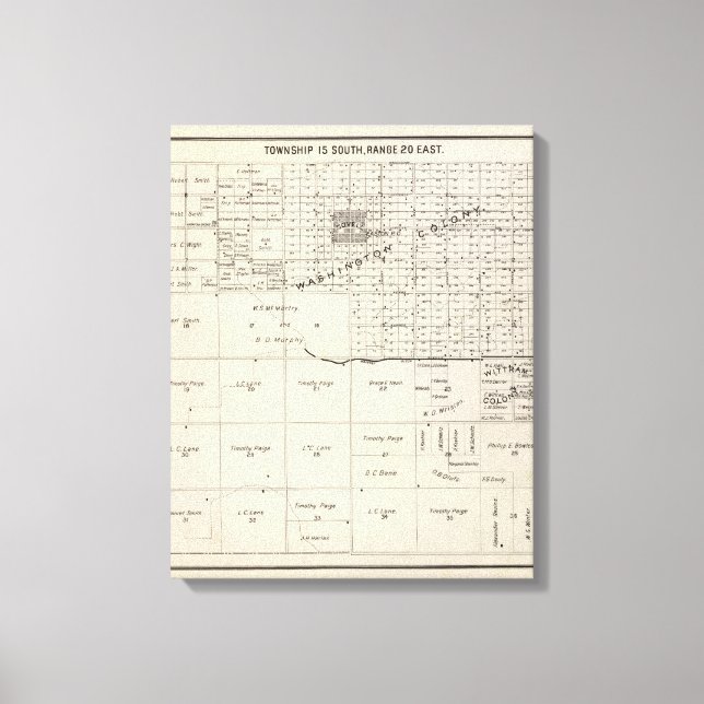 Fresno County, California 6 Canvas Print (Front)