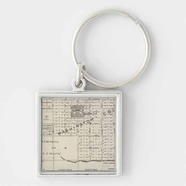 Fresno County, California 6 Keychain (Front)