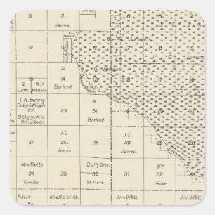 Fresno County, California 6 Square Sticker