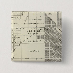 Fresno County, California 7 2 Inch Square Button