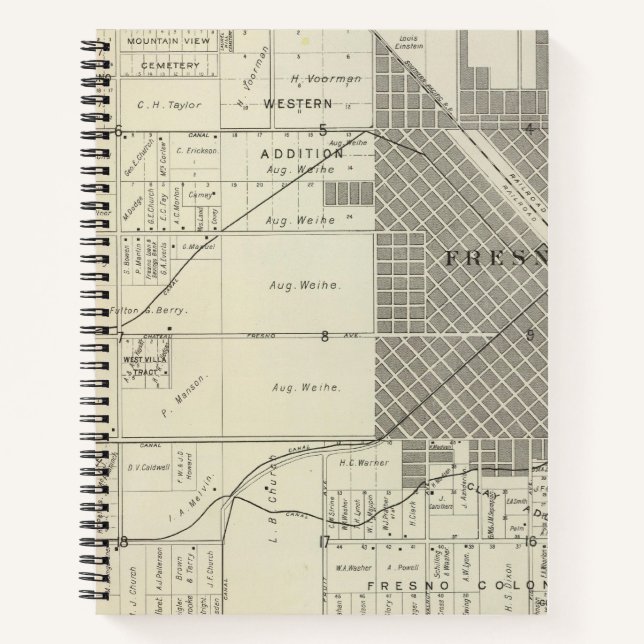 Fresno County, California 7 2 Notebook (Front)