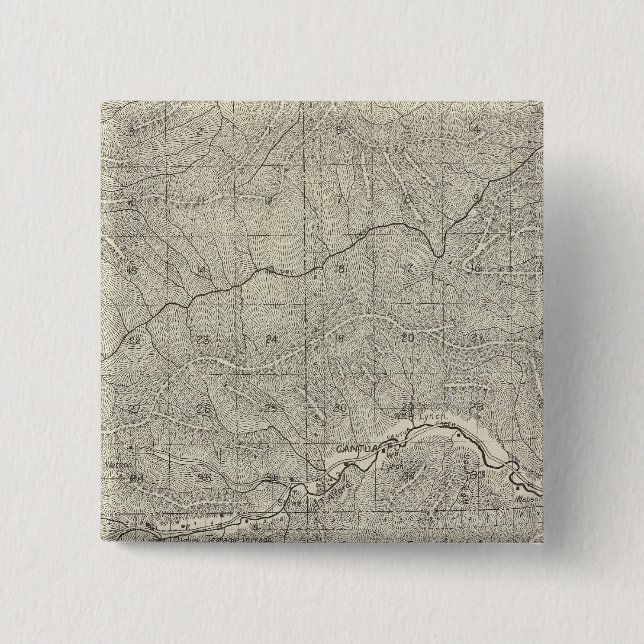 Fresno County, California 8 2 Inch Square Button (Front)