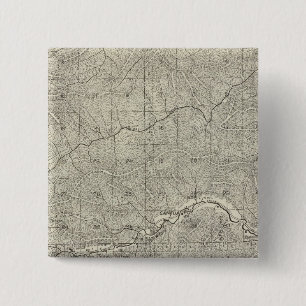 Fresno County, California 8 2 Inch Square Button