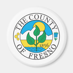Fresno county seal magnet