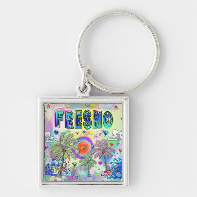 Fresno Deep Dream Keychain (Front)