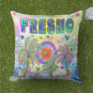 Fresno Deep Dream Pillow
