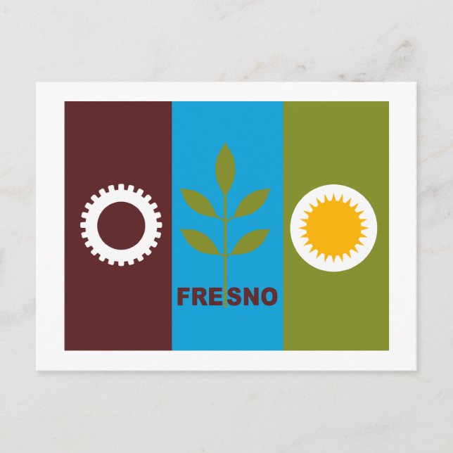 Fresno Flag Postcard (Front)