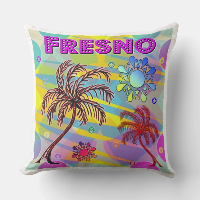 Fresno Happy and Hope Pillow (Front)