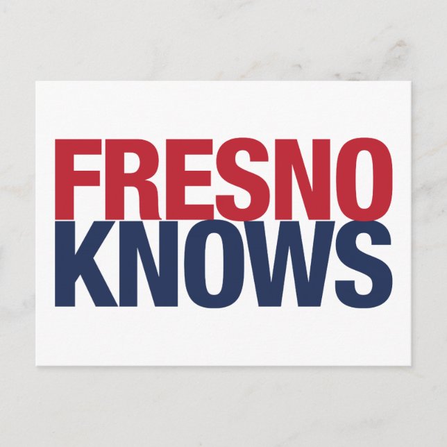 Fresno Knows Postcard (Front)