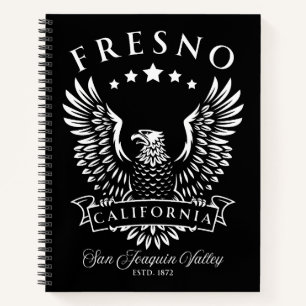 Fresno San Joaquin Valley California Vintage Eagle Notebook