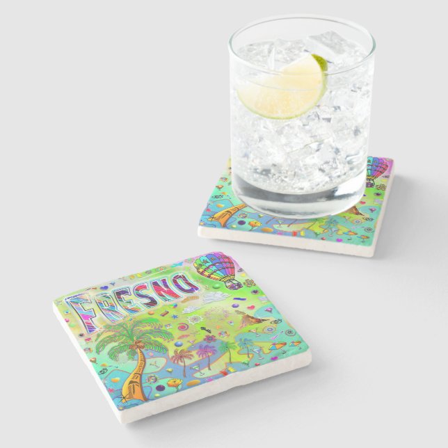 Fresno Timeless Melody Coaster (Side)