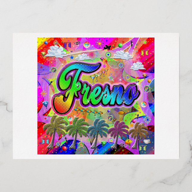 Fresno Vista Express Postcard (Front)