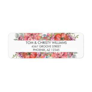 Fresque Pretty Floral Garden Adresse de retour