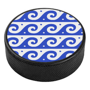 Fret grec, Motif d'onde méditerranéen, Bleu