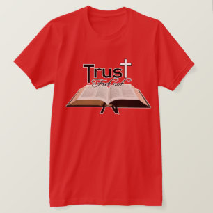 Fret Not Trust in the Lord, Christian Faith Bible T-Shirt
