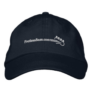 FretlessBass.com Logo Embroidered Baseball Cap