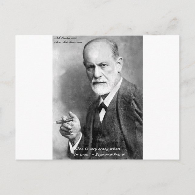 Freud Crazy Lovers Love Quote Gifts Cards Etc (Front)
