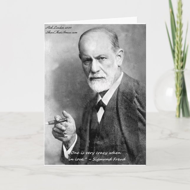 Freud Crazy Lovers Love Quote Gifts Cards Etc (Front)
