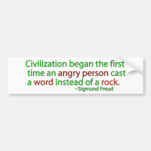 Freud on civilization bumper sticker