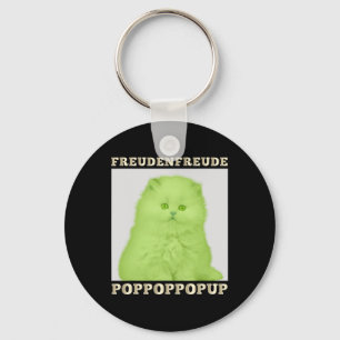 Freudenfreude Poppoppop Up Feline Lover Cat Keychain