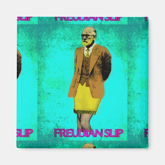 Freudian Slip Grunge Pop Art Meme Magnet (Front)