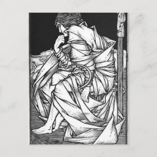 Frey seated on the throne of Odin Postcard