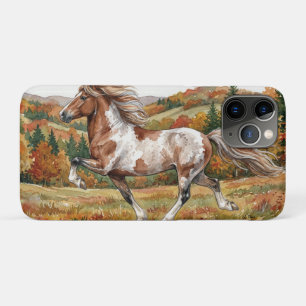 Freya Icelandic Horse in Autumn Forest iPhone 11 Pro Case