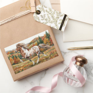 Freya Icelandic Horse in Autumn Forest Sticker