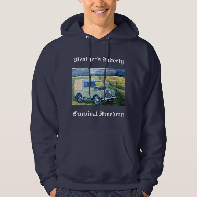 "FREYA" Series 1 Truck Cab Land Rover Hoodie. Hoodie (Front)
