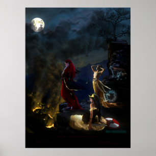Freyja and the Valkyrie prepare for the Fallen Poster