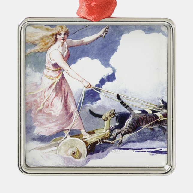 Freyja Metal Ornament (Front)