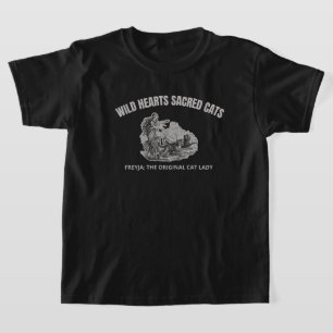 Freyja's Chariot: Wild Hearts & Sacred Cats T-Shirt