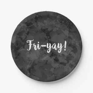 Fri-Yay Casual Friday Weekend Paper Plate