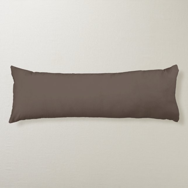 Friar Grey,Fuscous Grey,Granite, Body Pillow (Front)