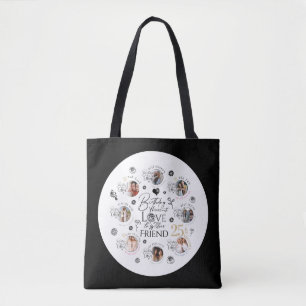 `FriBirthday Photo Collage Tote Bag
