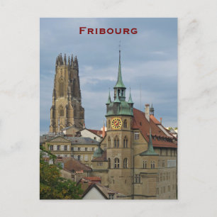 Fribourg Architecture Switzerland Postcard