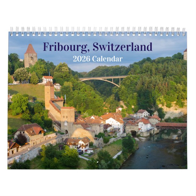 Fribourg Switzerland 2026 Calendar (Cover)