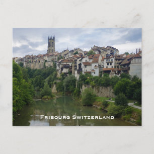 Fribourg Switzerland Architecture Postcard