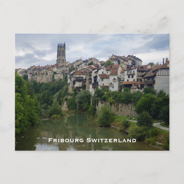 Fribourg Switzerland Architecture Postcard (Front)