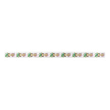 Frida Cacti Ribbon, White Vertical