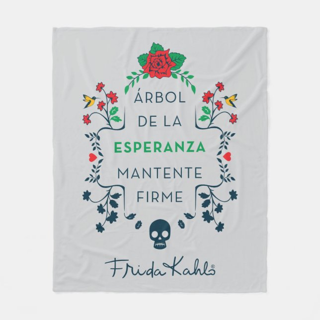 Frida Kahlo | Árbol De La Esperanza Fleece Blanket (Front)