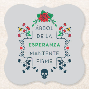 Frida Kahlo Árbol De La Esperanza Paper Coaster